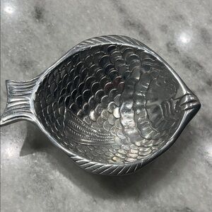 Vintage Cast Aluminum Fish Trinket Dish